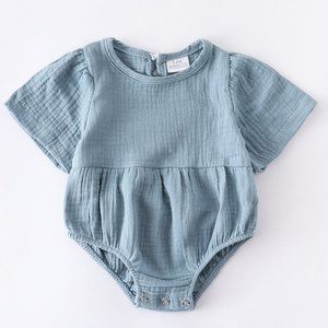 Basic Linen Baby Romper